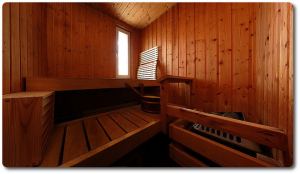 Eine finnische Sauna